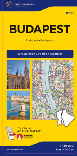 Cartographia Kiadó: Budapest Extra (keményborítós) térkép könyv