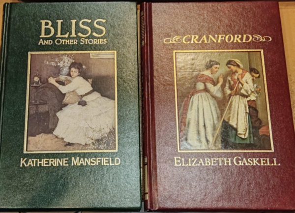 Katherine Mansfield, Elizabeth Gaskell: 2 db The Great Writers Library: Bliss and Other Stories + Cranford antikvár