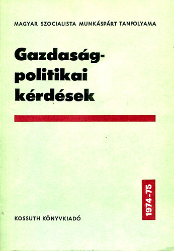 Földes István: Gazdaságpolitikai kérdések antikvár