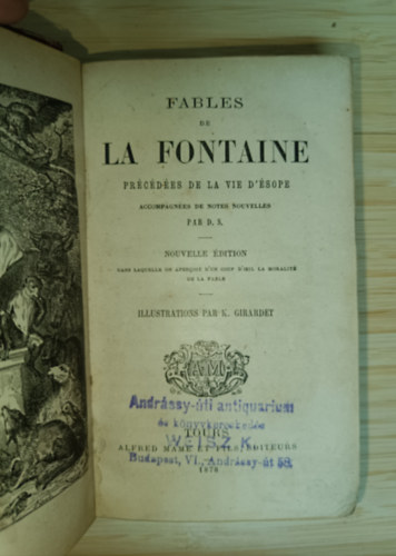 La Fontaine: Fables de La Fontaine antikvár