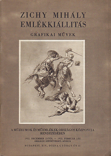 Zichy Mihály emlékkiállítás - grafikai művek antikvár