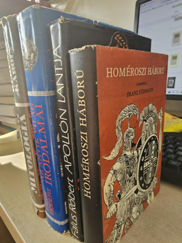 Falus Róbert, Kerényi Károly, Franz Fühmann: Az antik világ irodalmai + Görög mitológia+ Apollón lantja+ Homéroszi háború antikvár
