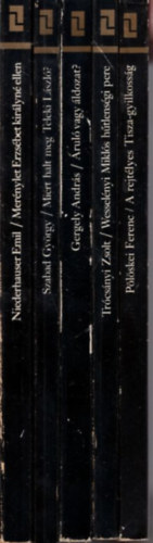 Niederhauser Emil, Gergely András, Trócsányi Zsolt, Pölöskei Ferenc: 5 db Labirintus könyv: A rejtélyes Tisza-gyilkosság + Wesselényi Miklós hűtlenségi pere + Áruló vagy áldozat? + Miért halt meg Teleki László ? + Merénylet Erzsébet királyné ellen antikvár