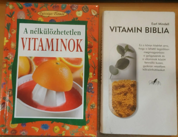 Earl Mindell, Angela Maria Mauri: 2 db A nélkülözhetetlen vitaminok + Vitamin biblia antikvár