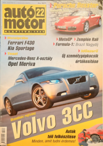 Autó motor 2004. november antikvár