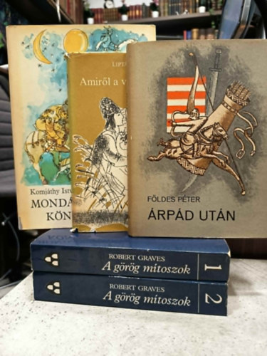 Robert Graves, Földes Péter, Lipták Gábor, Komjáthy: Mondák fiataloknak 4 darabos ajánlat: A görög mítoszok 1-2., Árpád után, Amiről a vizek beszélnek, Mondák könyve antikvár