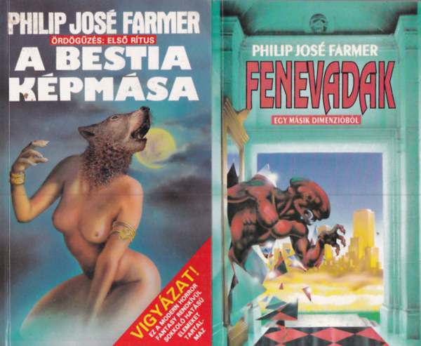 Philip José Farmer: 2 db. fantasy (A bestia képmása + Fenevadak) antikvár
