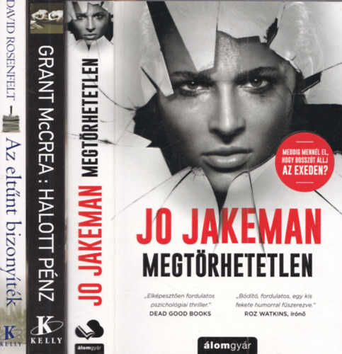 Jo Jakeman, Grant McCrea, David Rosenfelt: 3 db krimi: Megtörhetetlen + Halott pénz + Az eltűnt bizonyíték antikvár