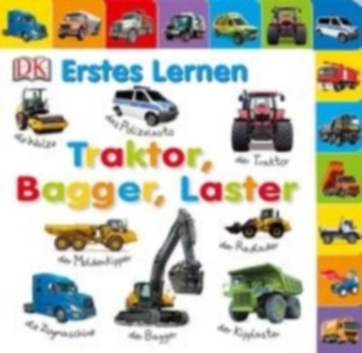 Erstes Lernen. Traktor, Bagger, Laster idegen