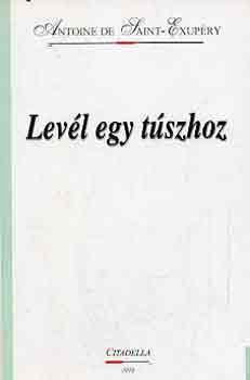 Antoine de Saint-Exupéry: Levél egy túszhoz antikvár