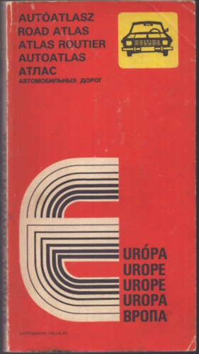 Európa - Autóatlasz antikvár