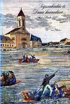 'Jégszakadás és Duna' kiáradása...' Pest-Buda 1838 antikvár