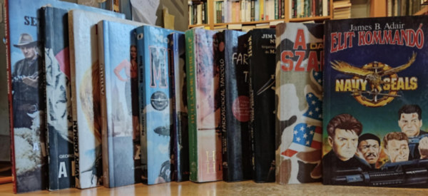 Terry Brooks, Michael Blake, Pat Conroy, James B. Adair, Dale A. Dye, Dick King-Smith, Monte Merrick, Thomas Meehan, Avery Corman, Georges Arnaud, Seth MacFarlane: 11 db mozifilm könyvváltozat: A félelem bére; A szakasz; Annie; Babe, a bátor kismalac; Elit kommandó; Farkasokkal táncoló; Hogyan rohanj a vesztedbe; Hook; Hullámok hercege; Kramer kontra Kramer; Memphis Belle antikvár
