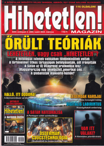 Hihetetlen magazin XXIV. évfolyam 3. (269.) szám 2024. március antikvár