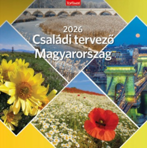 Családi tervező Magyarország  - Lemeznaptár - 58x29cm - 2026 naptár