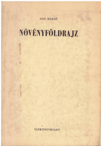 Soó Rezső: Növényföldrajz antikvár