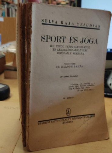 Selva Raja Yesudian: Sport és jóga antikvár