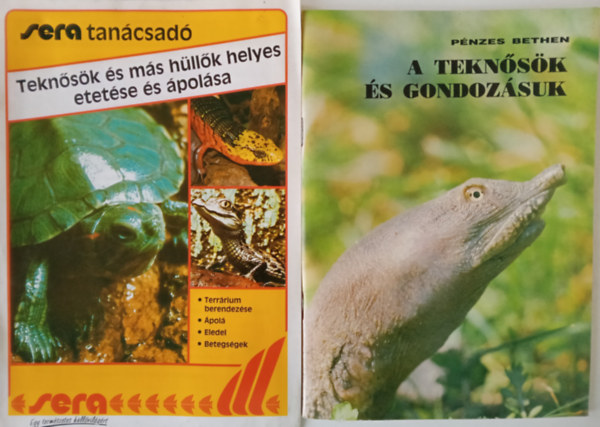 Teknősök és más hüllők helyes etetése és ápolása + Teknősök és gondozásuk antikvár
