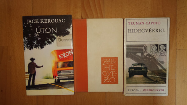 Truman Capote, J. D. Salinger, Jack Kerouac: 3 kultikus regény a 20. századi amerikai irodalomból: Hidegvérrel, Zabhegyező, Úton antikvár