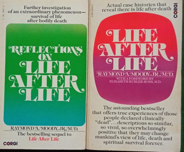 Raymond A. Moody: Life after life + Reflections on Life after life (2 könyv) antikvár