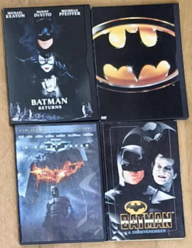 Batman-A denevérember + 3db ajándék DVD - Batman Returns, Batman, A sötét lovag antikvár