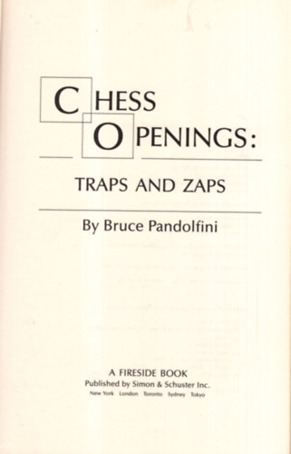 Chess Openings: Traps And Zaps: Traps by Pandolfini, Bruce