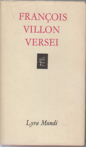Francois Villon: Francois Villon versei  (Lyra Mundi) antikvár