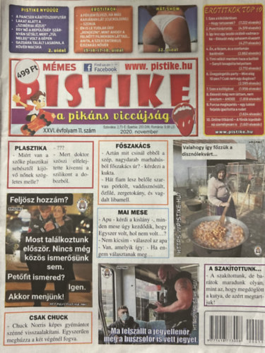 Pistike - 2020. november (XXVI. évf. 11. szám) antikvár