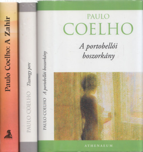 Paulo Coelho: 3db Paulo Coelho regény: A portobellói boszorkány + Tizenegy perc + A Zahir antikvár