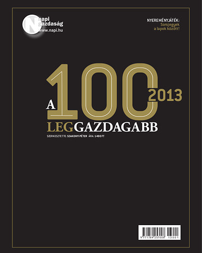 A 100 leggazdagabb - 2013 könyv