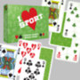 I Love Sport - dupla römi kártya, 110 lap játékkártya
